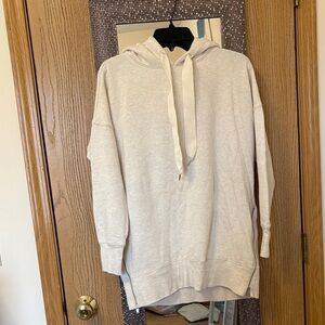 Aerie Cream Hoodie Sweatshirt
